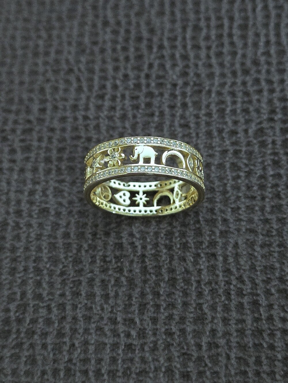 Neo Relique Gold💛 Double✌️ Band Ring💍 with Symbols - NIB - Picture 3 of 16